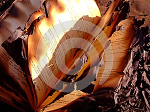 Burned book