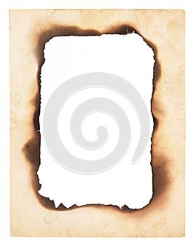 Burned Edges Paper Frame