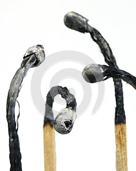 Burned Match Sticks