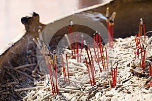 Burned Out Joss Sticks.