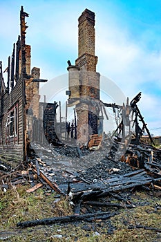 Burned a private house