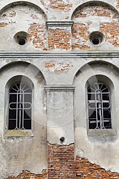 Burned XVII century church of St. Michael in Stara Sil, Ukraine photo