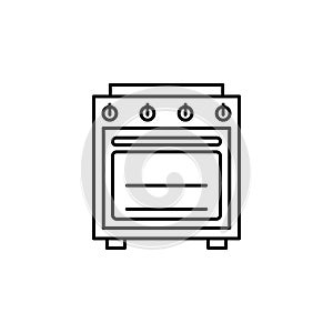 burner oven, cooking range, gas range & stove icon. Element of kitchen utensils icon for mobile concept and web apps. Detailed