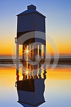 Burnham lighthouse at sunset