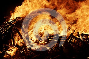 Burning photo