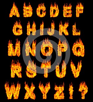 Burning Alphabet