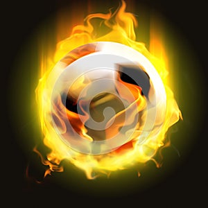 Burning ball