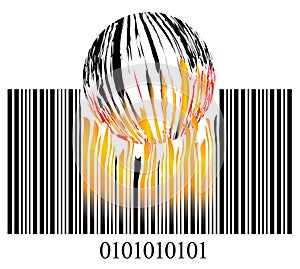 Burning bar code