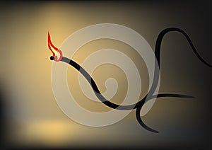 Burning a bickford fuse