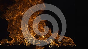 Burning big flame. Abstract background of fire and flames. Burning big flame. Explosion fire effect.