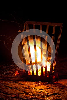 Burning brazier photo