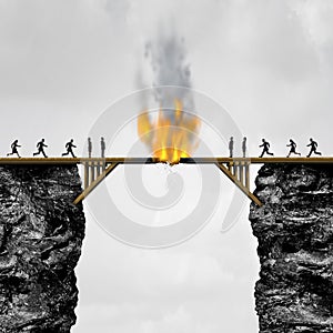 Burning Bridges Concept