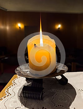 Burning candle - religion