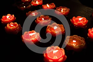 A burning candle photo