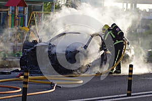 Burning Car