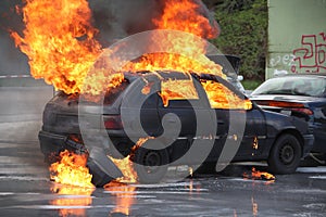 Burning Car