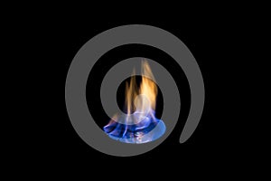 Burning CD blue flame