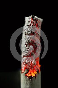Burning cigarette