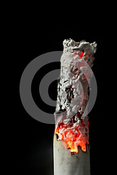 Burning cigarette