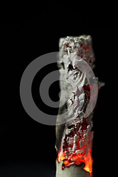 Burning cigarette