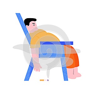 Burning Cigarette Illustration