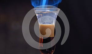 Burning cocktail B-52