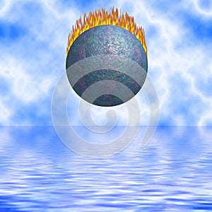 Burning Comet Falling