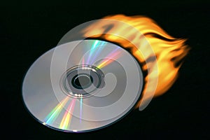 Burning compact disc