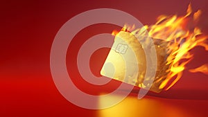 Burning credit card. Closed bank account, refusal of digital money. Inaccessible funds and assets. Bankruptcy, financial crisis,