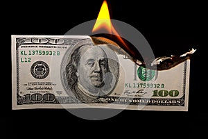 Burning dollars