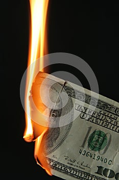 Burning dollars