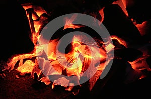 Burning embers photo