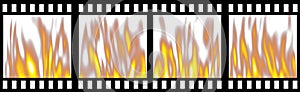 Burning Film Strip