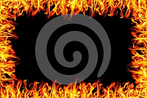 burning fire frame