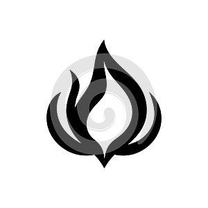 Burning fury flame icon