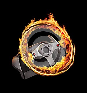 Burning game wheel