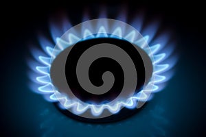 Burning gas ring