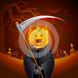 Burning Halloween Grim