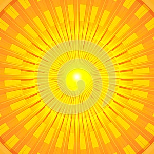 Burning Hot Summer Sun Mandala