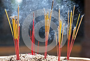 Burning Incense Sticks