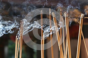 Burning Joss sticks