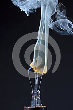 Burning Light Bulb Filament