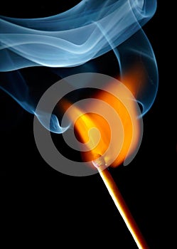Burning match