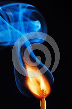 Burning match
