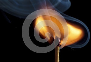 Burning Matchstick photo