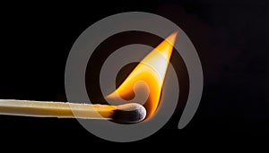 burning matchstick
