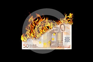 Burning money