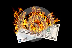 Burning money