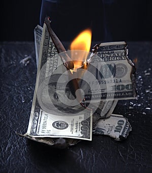 Burning of money