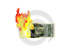 Incendio dinero 
